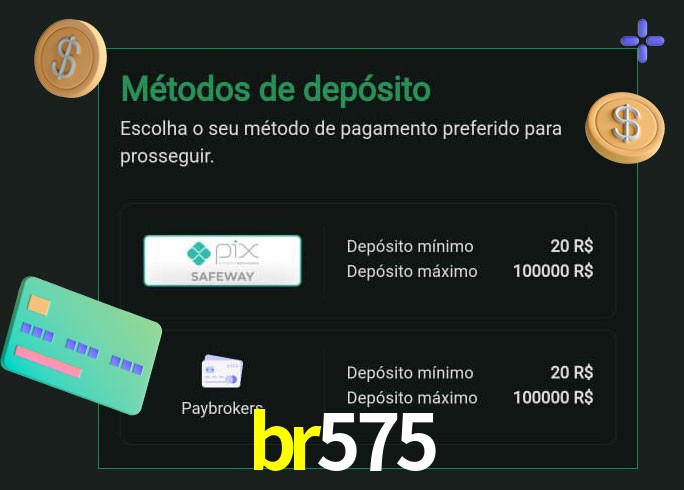 O cassino br575 oferece uma grande variedade de métodos de pagamento